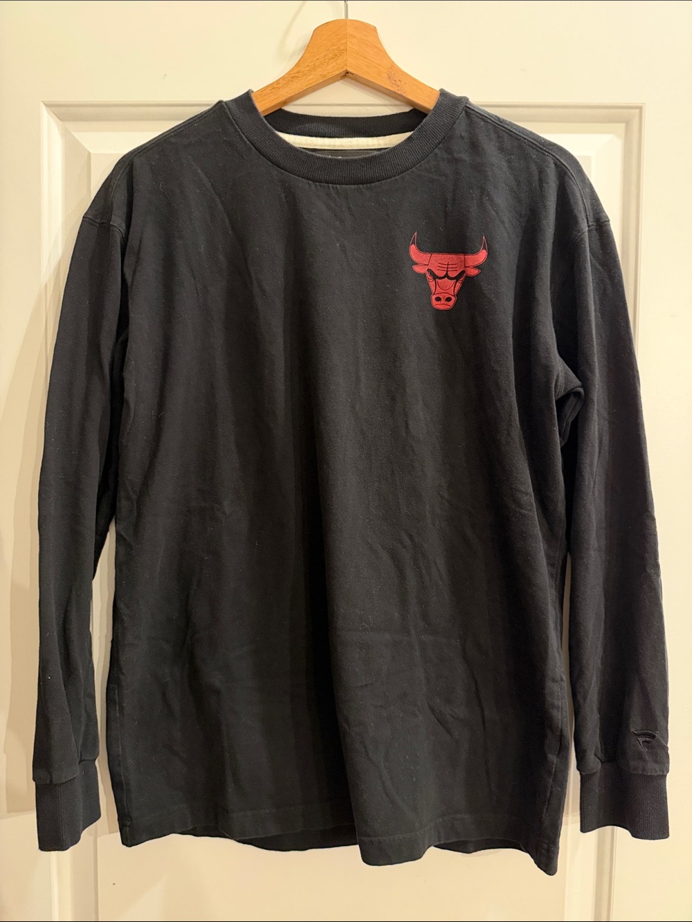 Fanatics Chicago Bulls Black Long Sleeve Crew